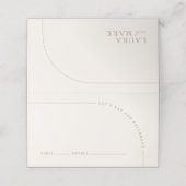 アーチミニマモダンリストボホ結婚ズゲスト プレイスカード (外部開封)