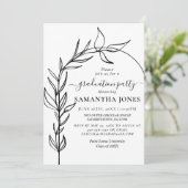 アーチミニマルフォト卒業パーティー 招待状 (スタンド正面)