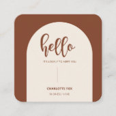 アーチミニマルモダンリストアーストーン スクエア名刺 (正面)