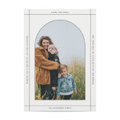 アーチミニマル型のクリスマス写真 シーズンカード