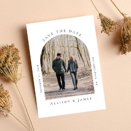 アーチミニマル型フレーム写真 セーブザデート