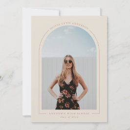 アーチモダンの卒業発表 招待状