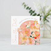 アーチモダンオレンジピーチフローラ結婚ズ セーブザデート (スタンド正面)