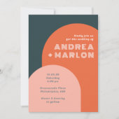 アーチモダングルーヴィレトロ結婚ズ 招待状 (正面)