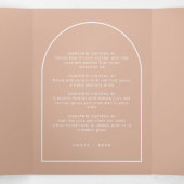 アーチモダンシグネチャーカクテルドリンク結婚メニュー 三つ折りカード (内部中)