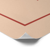 アーチモダンテラコッタ赤面パーム結婚ズウェルカム ポスター (角)