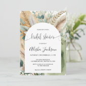 アーチモダンテラコッタ&セージブライダルシャワー 招待状 (スタンド正面)