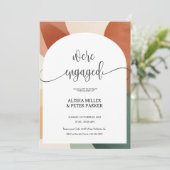 アーチモダンテラコッタ&セージ婚約パーティ セーブザデート (スタンド正面)