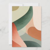 アーチモダンテラコッタ&セージ婚約パーティ セーブザデート (裏面)