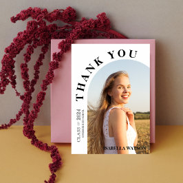 アーチモダント写真卒業サンキューカード 招待状