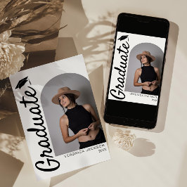 アーチモダント写真卒業 案内状