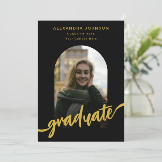 アーチモダント写真卒業 案内状 (スタンド正面)