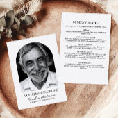 アーチモダント写真葬儀または追悼式 プログラム