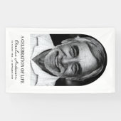 アーチモダント写真葬儀または追悼式 横断幕 (横)