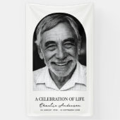 アーチモダント写真葬儀または追悼式 横断幕 (縦)