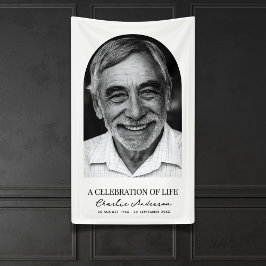 アーチモダント写真葬儀または追悼式 横断幕