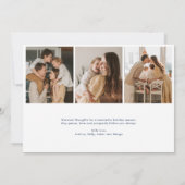 アーチモダンハヌカー写真ホリデーカード 招待状 (裏面)