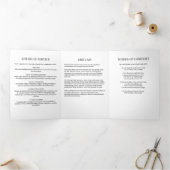 アーチモダンフォトお祝いオブ・ライフ 三つ折りプログラム (内部)