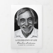 アーチモダンフォトお祝いオブ・ライフ 三つ折りプログラム (カバー)