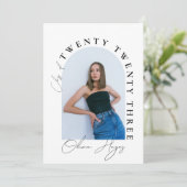 アーチモダンフォトグラードパーティー 招待状 (スタンド正面)