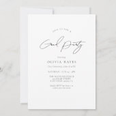 アーチモダンフォトグラードパーティー 招待状 (裏面)