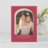 アーチモダンフォトシンプルすべてメリー赤 シーズンカード (スタンド正面)