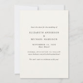 アーチモダンフォトデスティネーションクリーム結婚ズ セーブザデート (裏面)