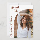 アーチモダンフォトハイスクール卒業パーティー 招待状 (正面)