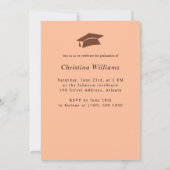 アーチモダンフォトハイスクール卒業パーティー 招待状 (裏面)