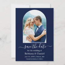 アーチモダンフォトフレーム（青）