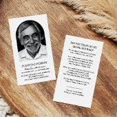 アーチモダンフォトメモリアル祈りの言葉カード 名刺