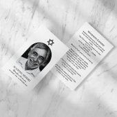 アーチモダンフォトユダヤ人記念祈りの言葉カード 名刺