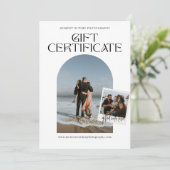 アーチモダンフォト写真ギフト証明書 (スタンド正面)