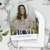 アーチモダンフォト卒業パーティー招待状 招待状