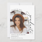 アーチモダンフォト卒業パーティー招待状 招待状 (正面)