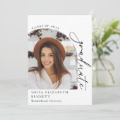 アーチモダンフォト卒業パーティー招待状 招待状 (スタンド正面)