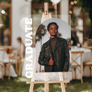 アーチモダンフォト卒業パーティー アクリルサイン