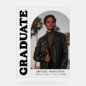 アーチモダンフォト卒業パーティー アクリルサイン (正面)