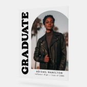 アーチモダンフォト卒業パーティー アクリルサイン (傾斜)