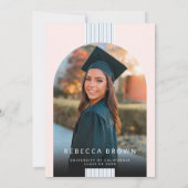 アーチモダンフォト卒業パーティー 招待状 (裏面)