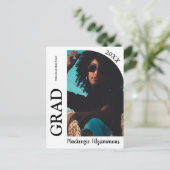 アーチモダンフォト卒業招待状 ポストカード (スタンド正面)