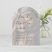 アーチモダンフォト婚約パーティ 招待状 (スタンド正面)