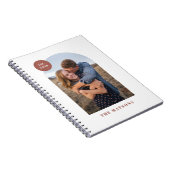 アーチモダンフレームカスタムフォトジャーナル – 赤 ノートブック (右側)