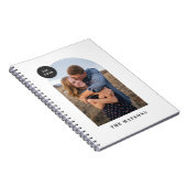 アーチモダンフレームカスタムフォトジャーナル – 黒 ノートブック (右側)