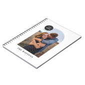 アーチモダンフレームカスタムフォトジャーナル – 黒 ノートブック (左側)