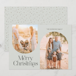 アーチモダンフレームコラージュミニマリスト写真 シーズンカード