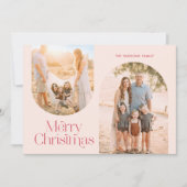 アーチモダンフレームコラージュミニマリスト写真 シーズンカード (正面)