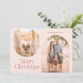 アーチモダンフレームコラージュミニマリスト写真 シーズンカード (スタンド正面)