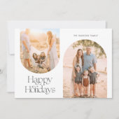 アーチモダンフレームコラージュミニマリスト写真 シーズンカード (正面)