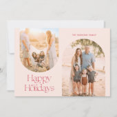 アーチモダンフレームコラージュミニマリスト写真 シーズンカード (正面)